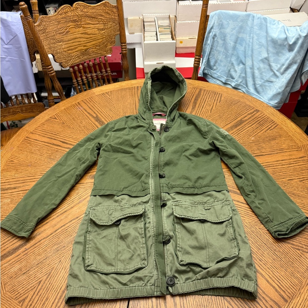 Abercrombie Green Hooded Jacket